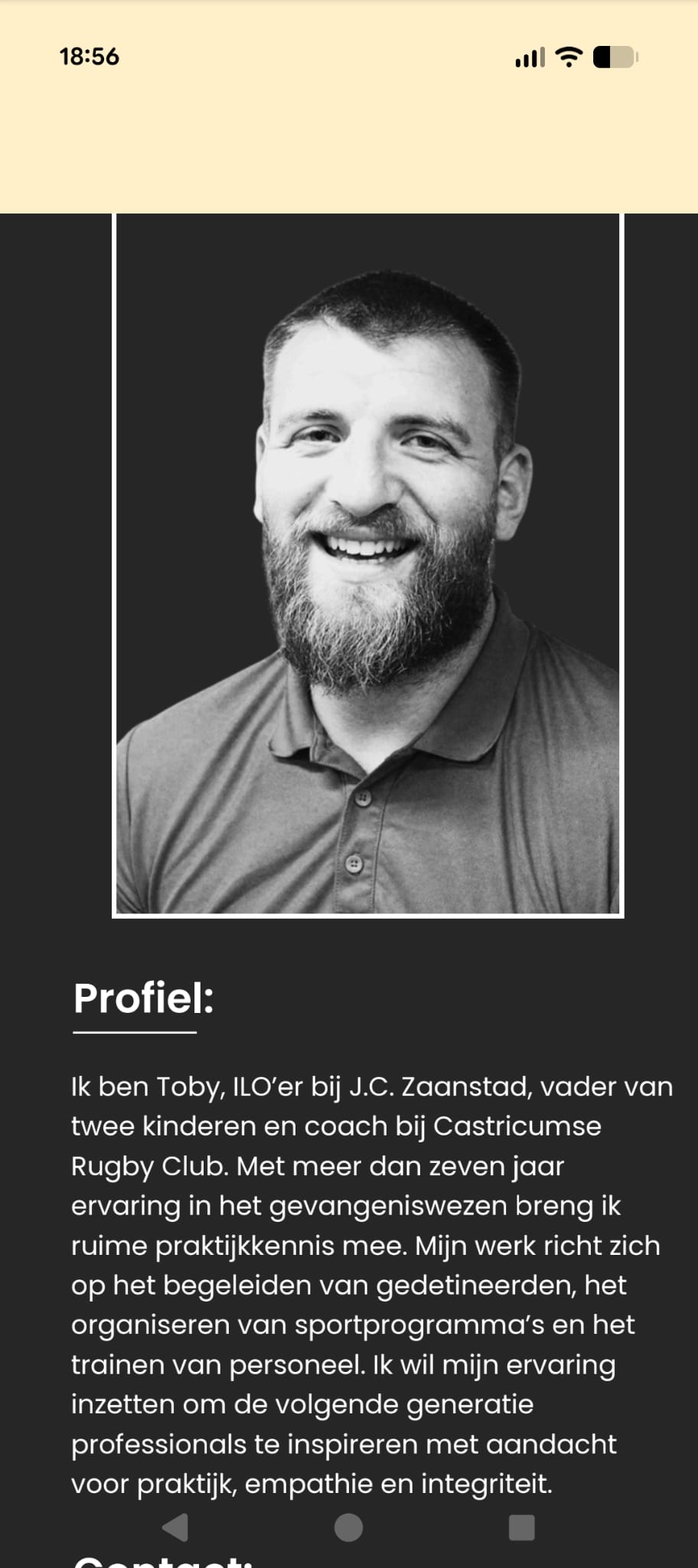 Black-and-white portrait of Toby, founder of UNLOCKED.